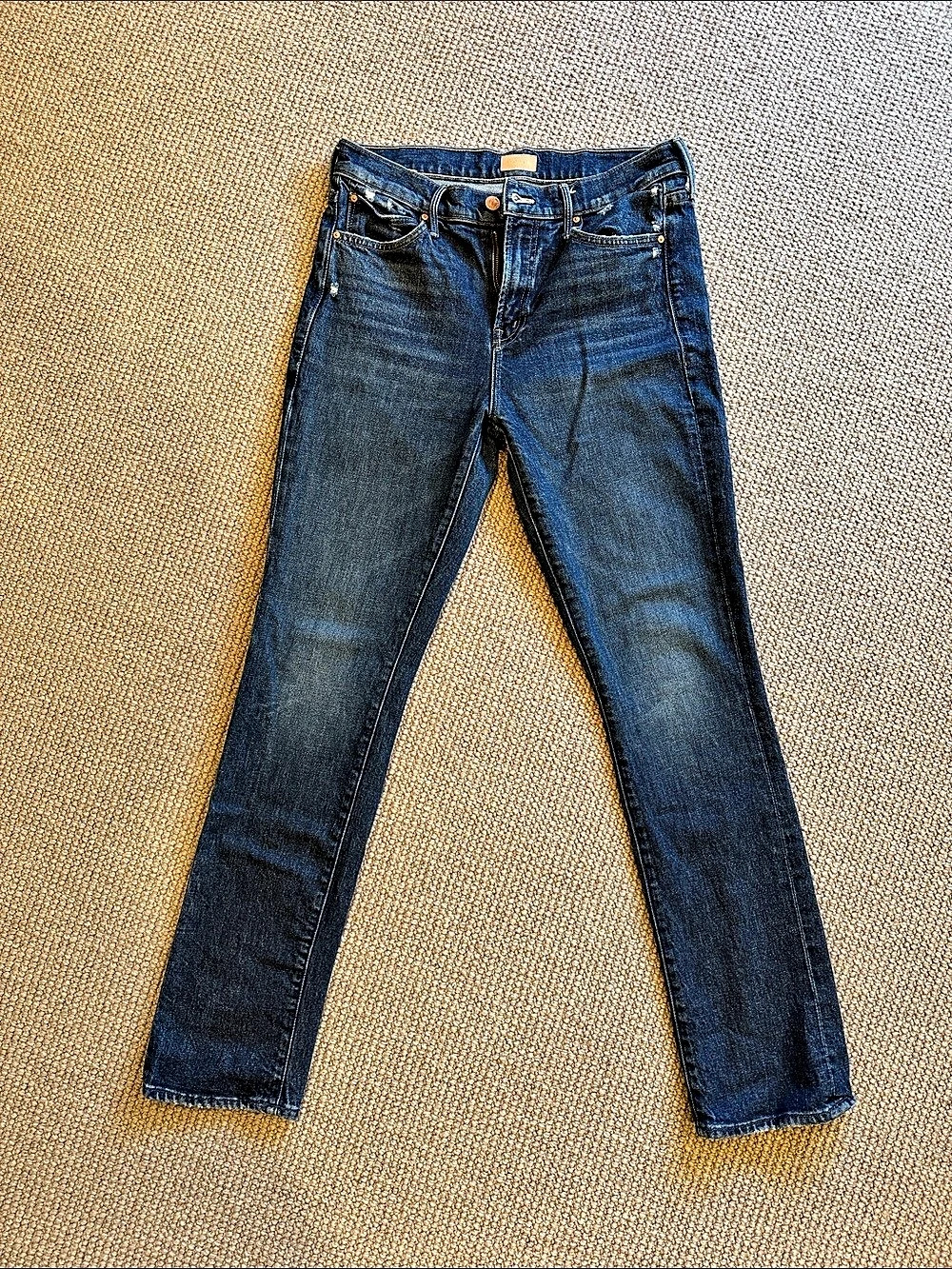 Mother The Rascal Skimp Skinny Jeans Blue Waist 29 Good
